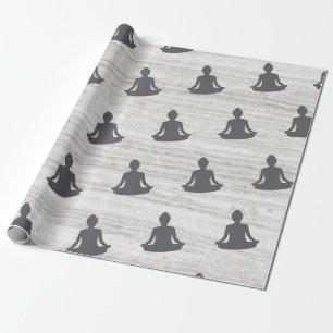 meditation namaste wrapping paper