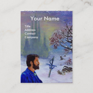 MEDITATION OF A KNIGHT Monogram Business Card