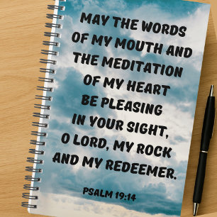 Meditation Of My Heart Psalm 19:14 Bible Verse Planner