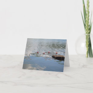 Meditation on Water  Letterpress Thank You Card
