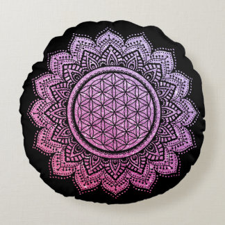 Meditation Pillow glitter pink purple
