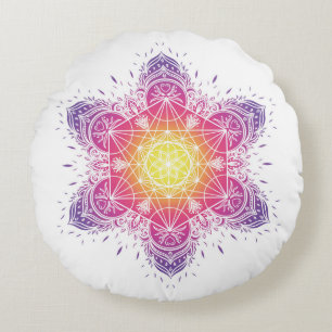 Meditation pillow   mandala   metatron