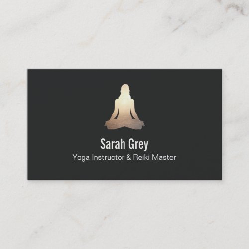 Meditation Pose Business Card