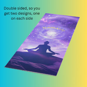 Meditation position yoga mat