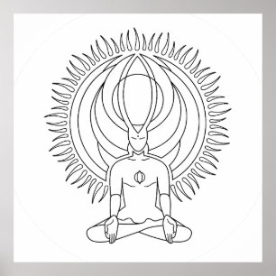 Meditation. Poster