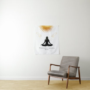 Meditation Quote Tapestry