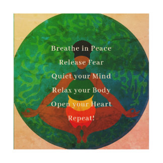 Meditation Quote Wood Wall Art