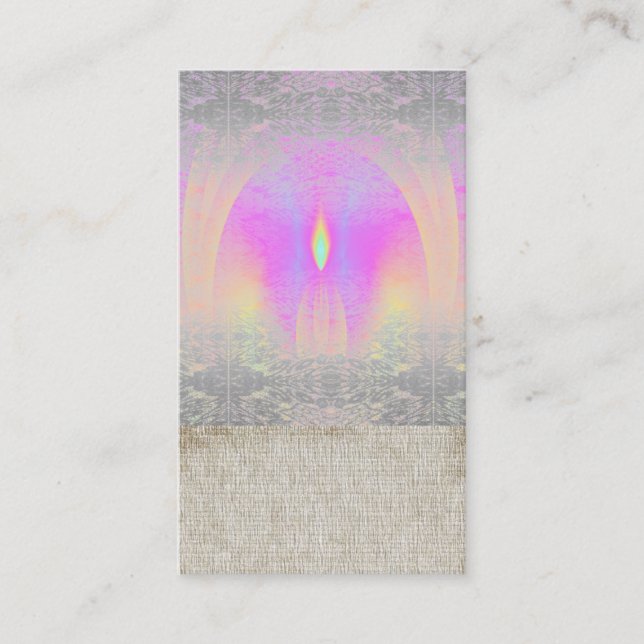 Meditation Rainbow Class Yoga Business Cards (Front)