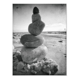 Meditation Rocks Stacking Stones Zen Photo Print