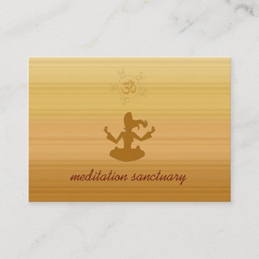 Customizable meditation sanctuary business card
