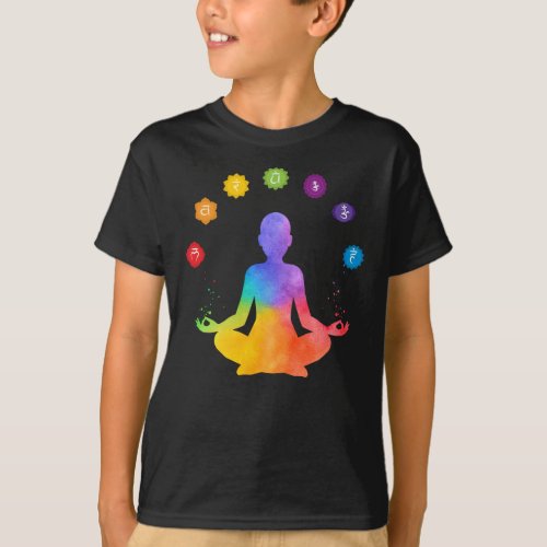 Meditation Seven Chakras Magical Spiritual Gift T_Shirt