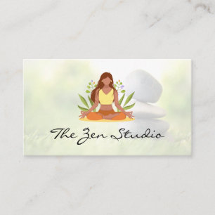 Meditation Sitting Logo   Stones in the Grass Appointment Card