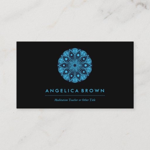 Customizable Meditation Teacher Health & Wellness Business Card Business Card