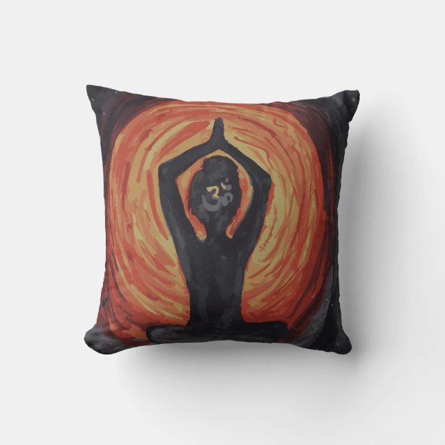 Meditation Throw Pillow (Front)