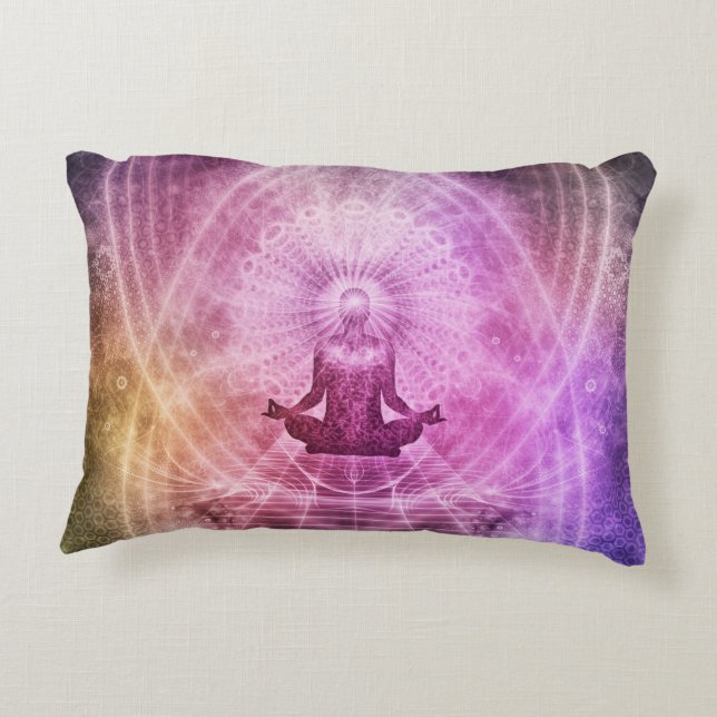 Meditation throw pillow (Back)