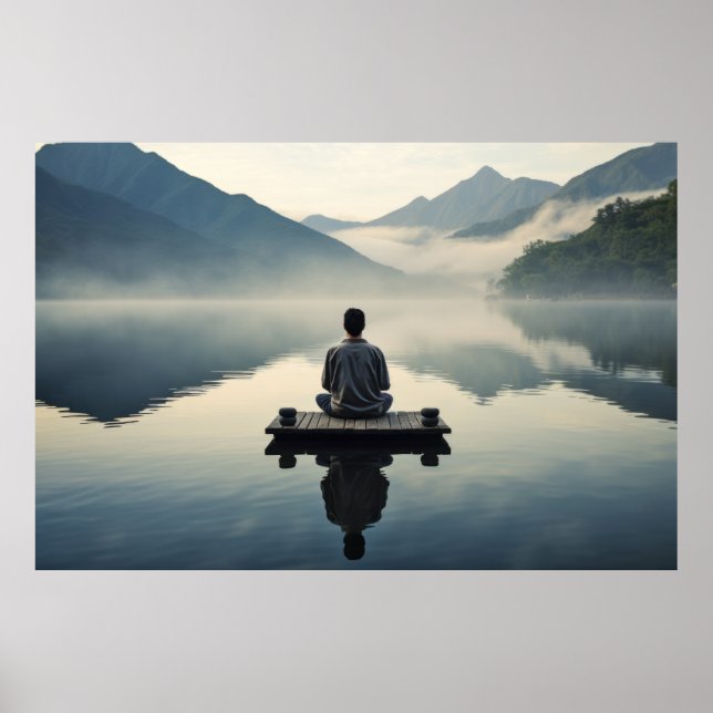 Meditation Tranquil Peaceful Nature  Poster (Front)