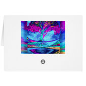 Meditation Tree of Life in Purple Cards (Back Horizontal)