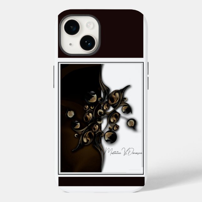 "Meditation Vs Dimension", Apple iPhone 14 Case (Back)