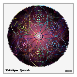 Meditation Wheel Wall Decal