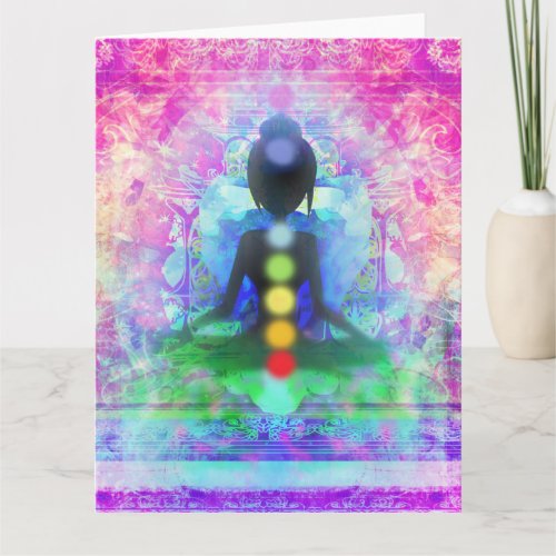 Meditation Yoga Big Greeting Card