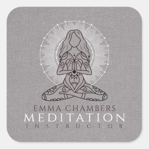 Meditation Yoga Business Stickers