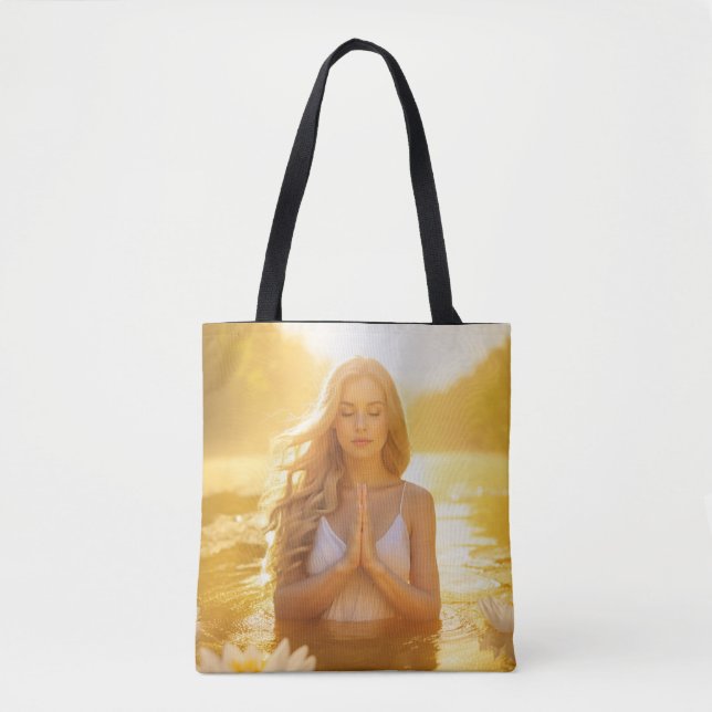 MEDITATION - YOGA -- CARPE DIEM TOTE BAG (Front)
