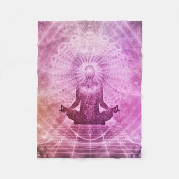 Meditation Yoga Faith Fleece Blanket by Wonderful12345 at Zazzle