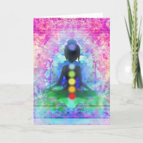 Meditation Yoga Greeting Card