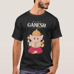 Meditation Yoga Hindu Elephant God Happy Genesh Ch T-Shirt
