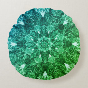 Meditation & Yoga mandala, Wellbeing Art (pillow) Round Pillow