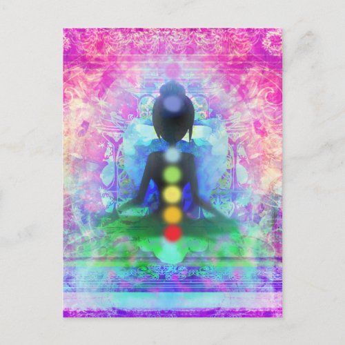 Meditation Yoga Postcard