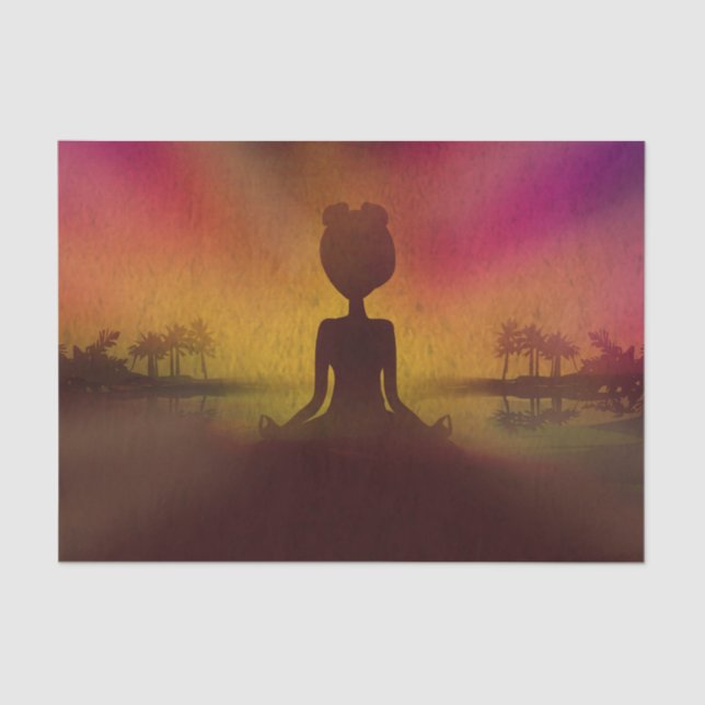 Meditation Yoga Tissue Paper (Front)