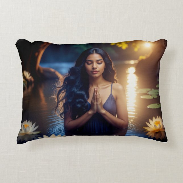 MEDITATION - YOGA - WELLNESS - CARPE DIEM ACCENT PILLOW (Front)
