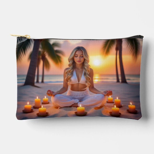 MEDITATION - YOGA - WELLNESS - CARPE DIEM ACCESSORY POUCH (Front)
