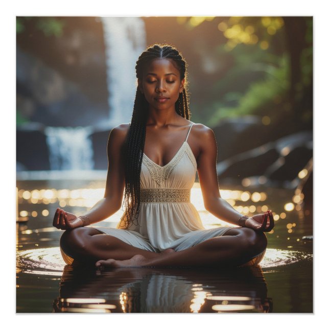 MEDITATION - YOGA - WELLNESS - CARPE DIEM POSTER (Front)