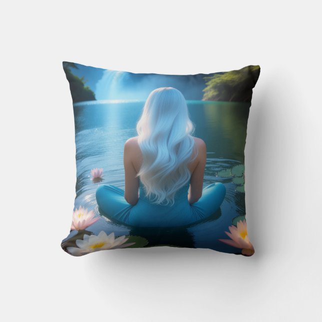 MEDITATION - YOGA - WELLNESS - CARPE DIEM THROW PILLOW (Front)