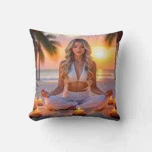 MEDITATION - YOGA - WELLNESS - CARPE DIEM THROW PILLOW