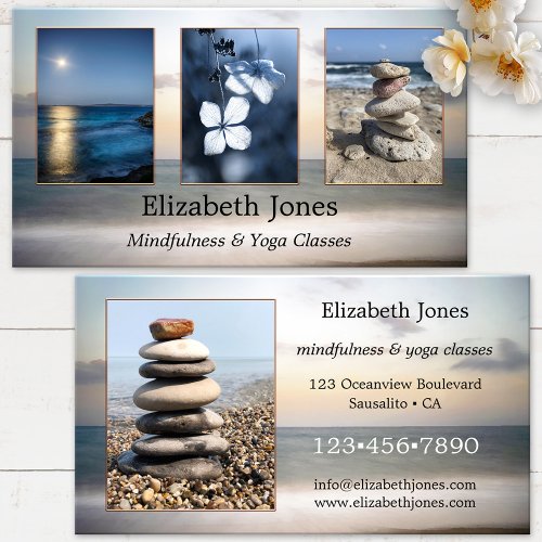Meditation Yoga Your Photos Business Card