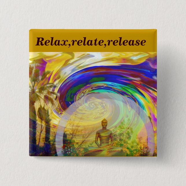 Meditations & Colors_ Pinback Button (Front)