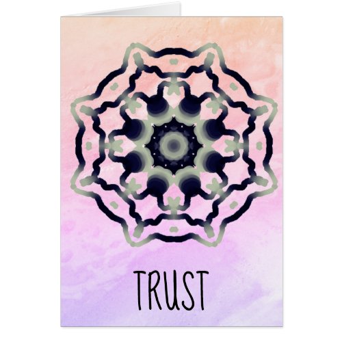 *~* Meditative Black Mandala With Pink