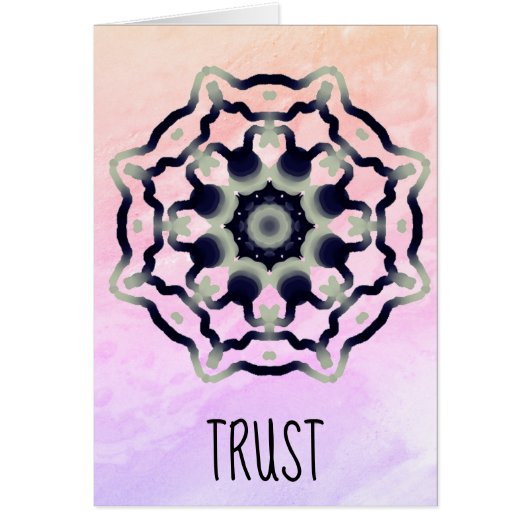 *~* Meditative Black Mandala With Pink Cards (Front)