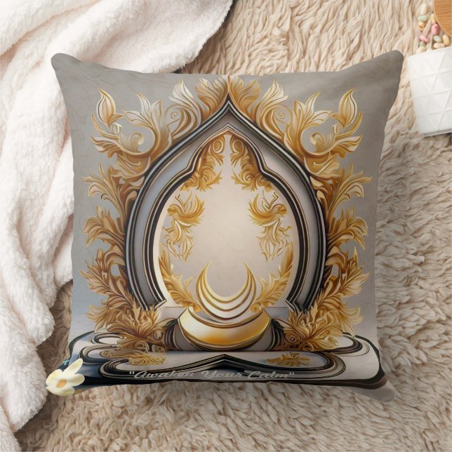 "Meditative Calm State" Throw Pillow (Blanket)