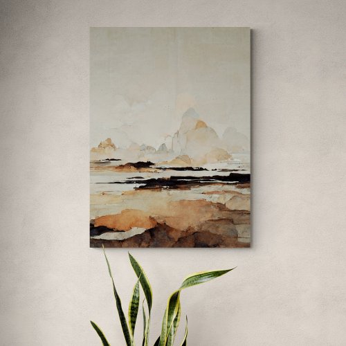 Meditative landscape painting The Blight Earth  Canvas Print