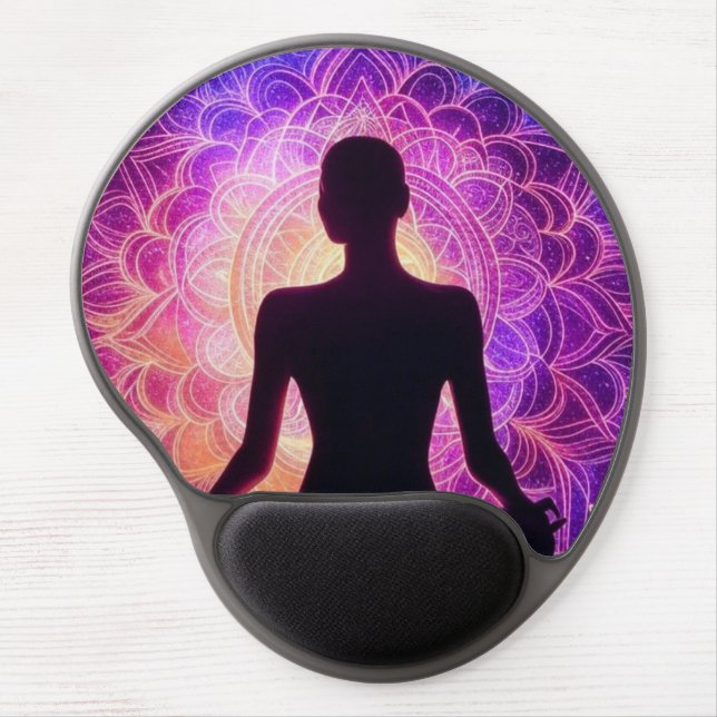 Meditative Mandala  Gel Mouse Pad (Front)