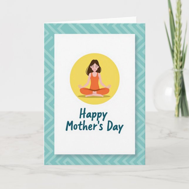 Meditative Mothers Day Image Card (Front)