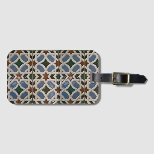 Mediteranean Mosaic Luggage Tag