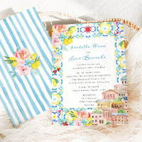 Mediterranean Amalfi Italian tiles Wedding