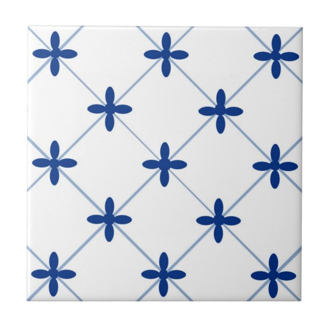 Mediterranean,Amalfi style,simple squares   Ceramic Tile (Front)