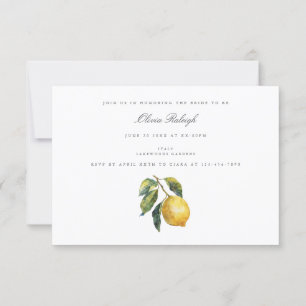 Mediterranean Bachelorette Party Invitation