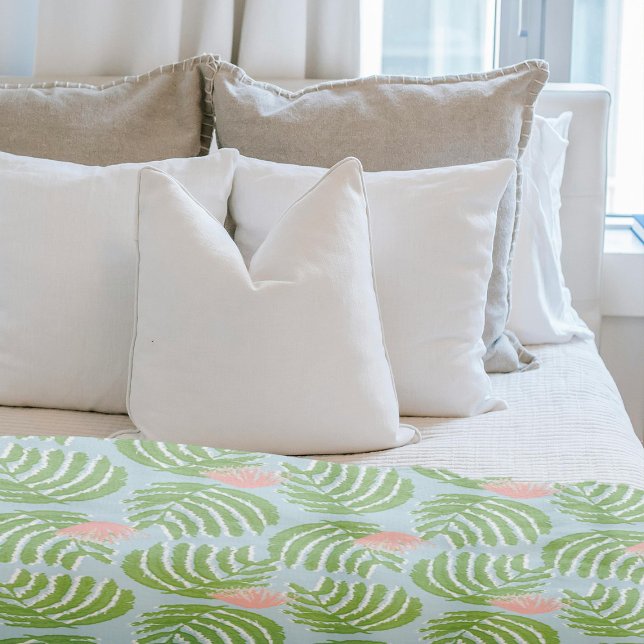 Mediterranean Bloom Fleece Blanket (Creator Uploaded)